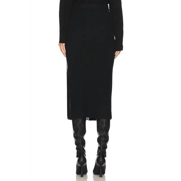 NEW SIMKHAI bianca midi skirt in black - Picture 4 of 5